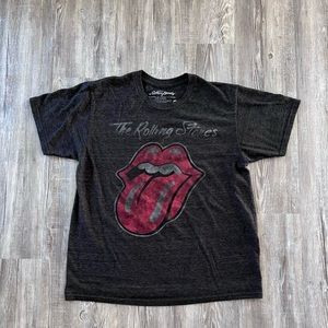 ROLLING STONES grey shirt sleeve t-shirt- sz.  Medium